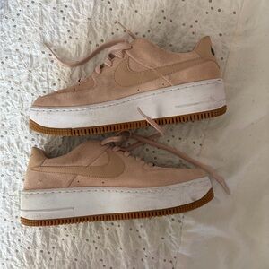 Nike Women's Blush Pink Platform Sneakers